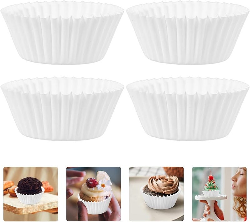 White Oil Resistant Paper Baking Cups 1000Pcs Muffin Liners For Party Home Use - Image 4